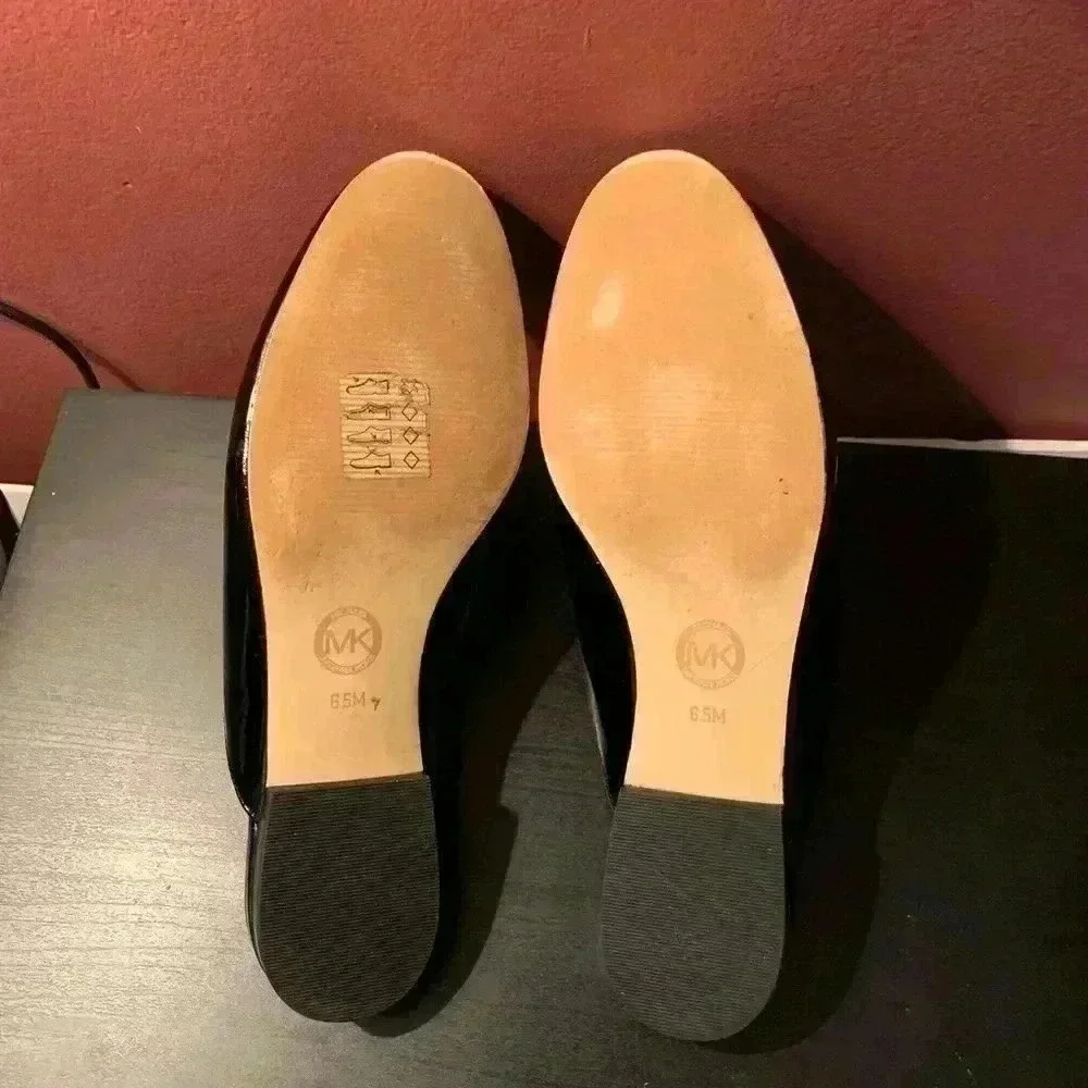 Michael Kors Black Slip On Flats